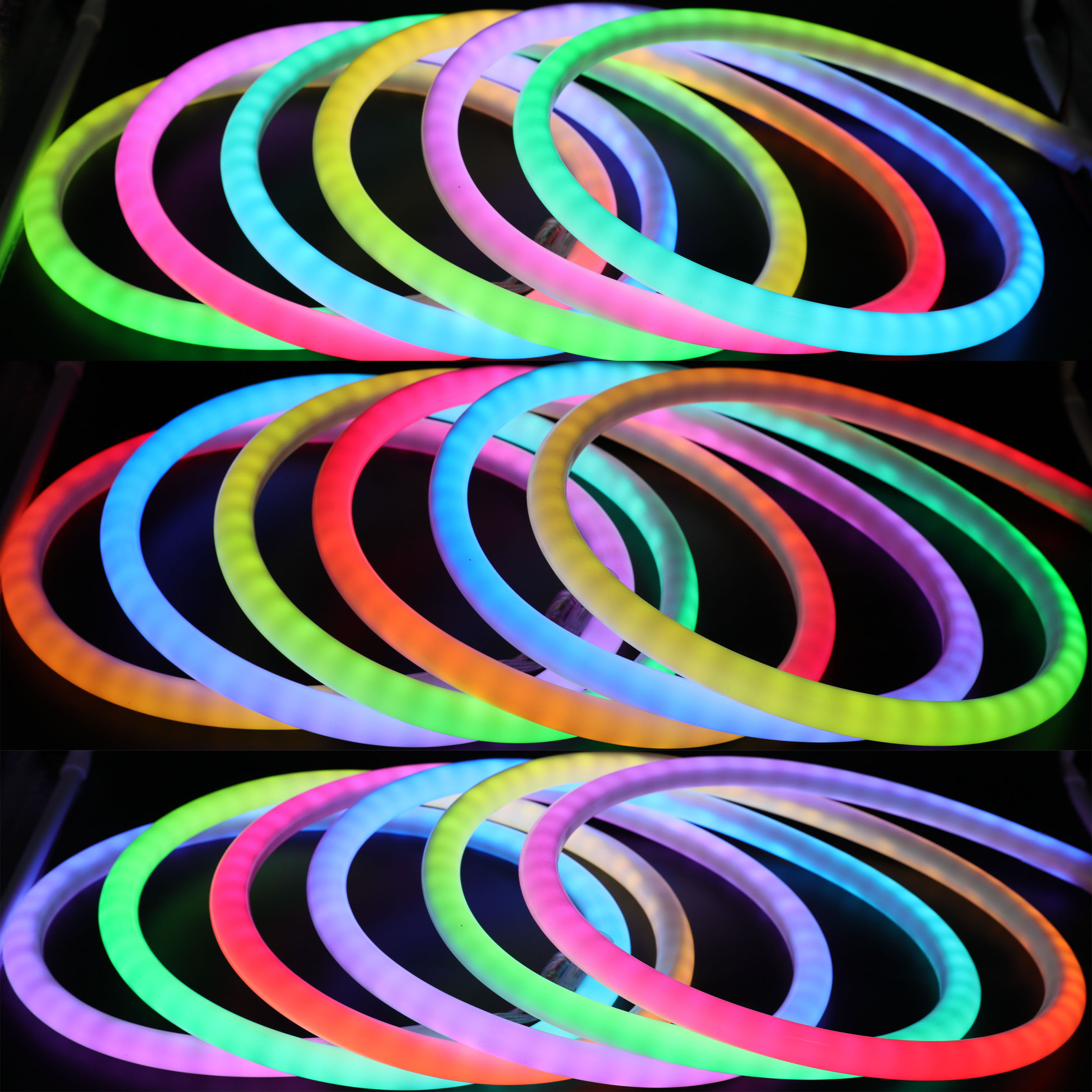 360 Degree LED Neon Sign Light Waterproof IP68 Silicone Housing